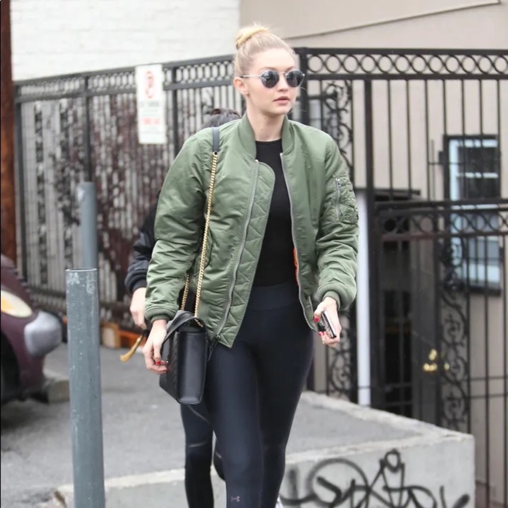 Alpha Industries Olive Green Bomber Jacket